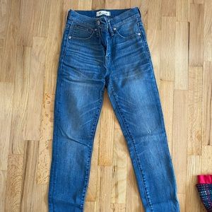 Tulip hemmed Madewell High Waisted Jeans